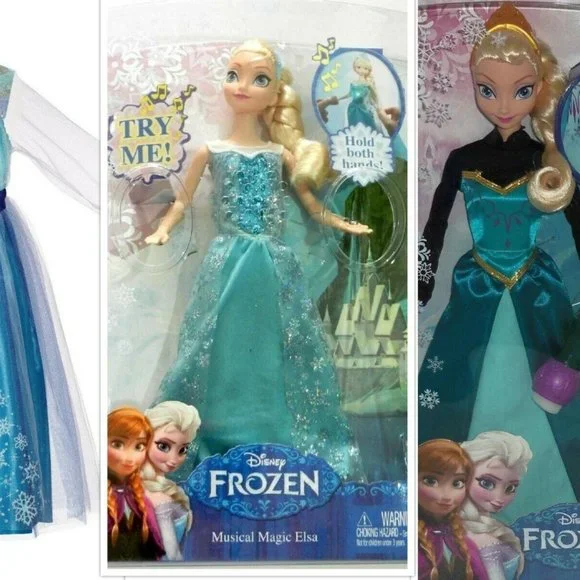 Toys Disney Frozen Musical Elsa Light Up Color Magic Dolls Elsa